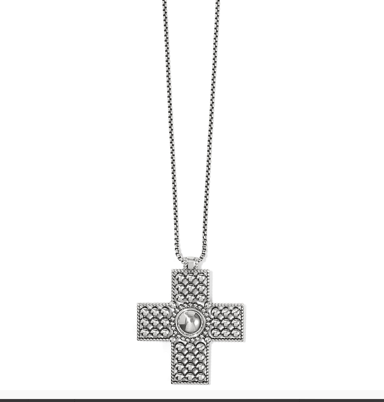 Brighton Pretty Tough Bold Cross Necklace JM7470