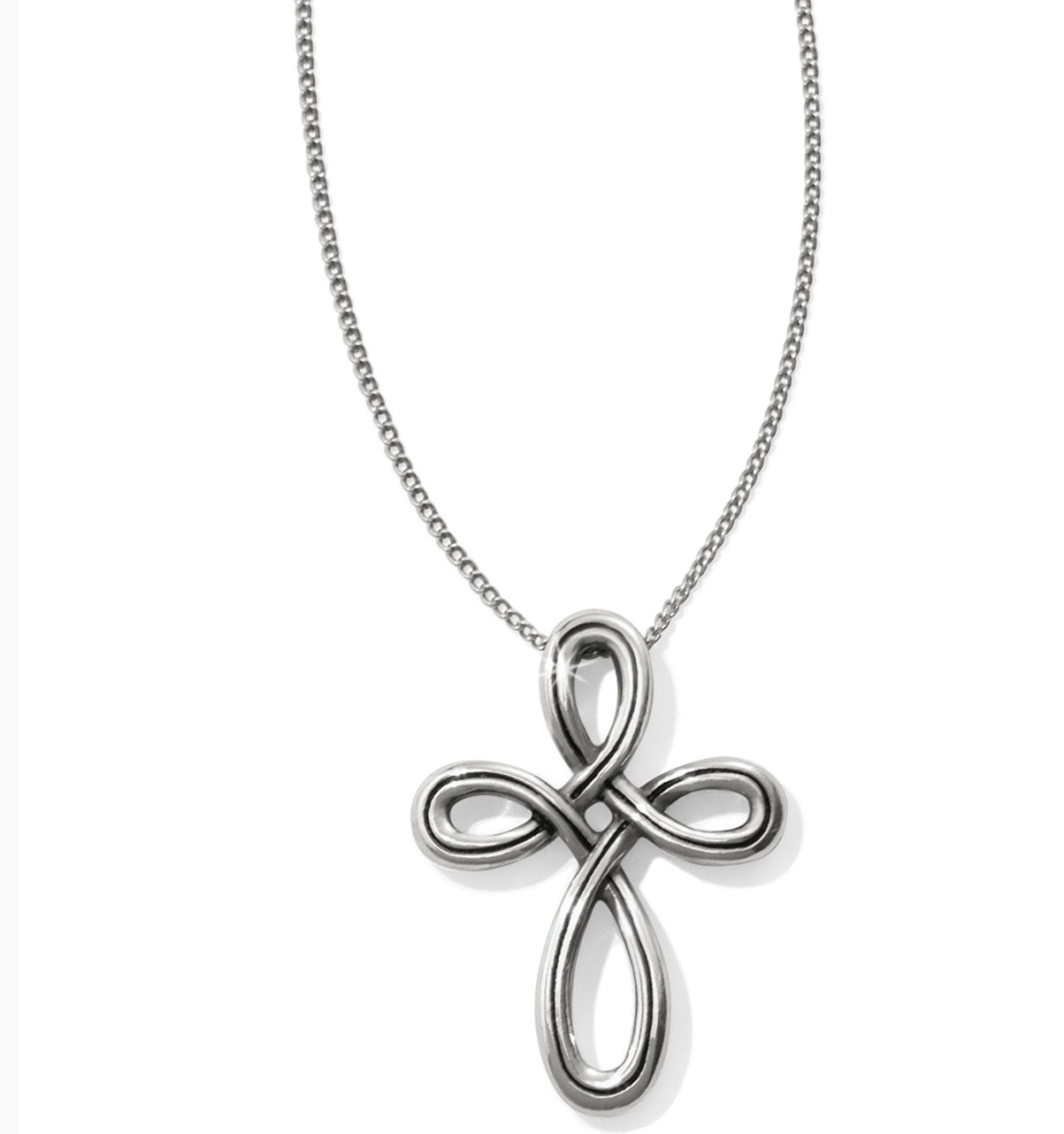 Brighton Interlok Petite Cross necklace