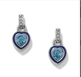 Brighton Halo Gemma Petite Aqua Earrings post