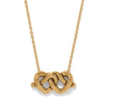 Brighton Interlock Hearts gold necklace JM0295
