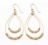 Erin Gray Ella Cate double hoop earrings natural