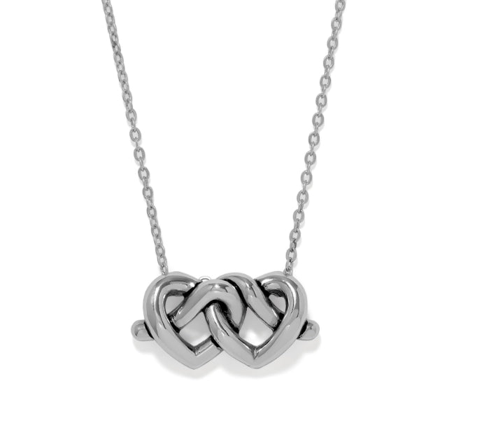Brighton Interlock hearts necklace silver JM0294