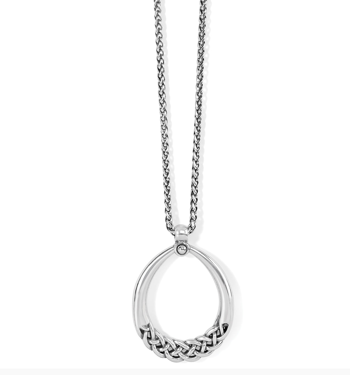 Brighton Interlok Braid Drop Necklace