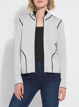 Lysse reversible cashmere zip up cardigan