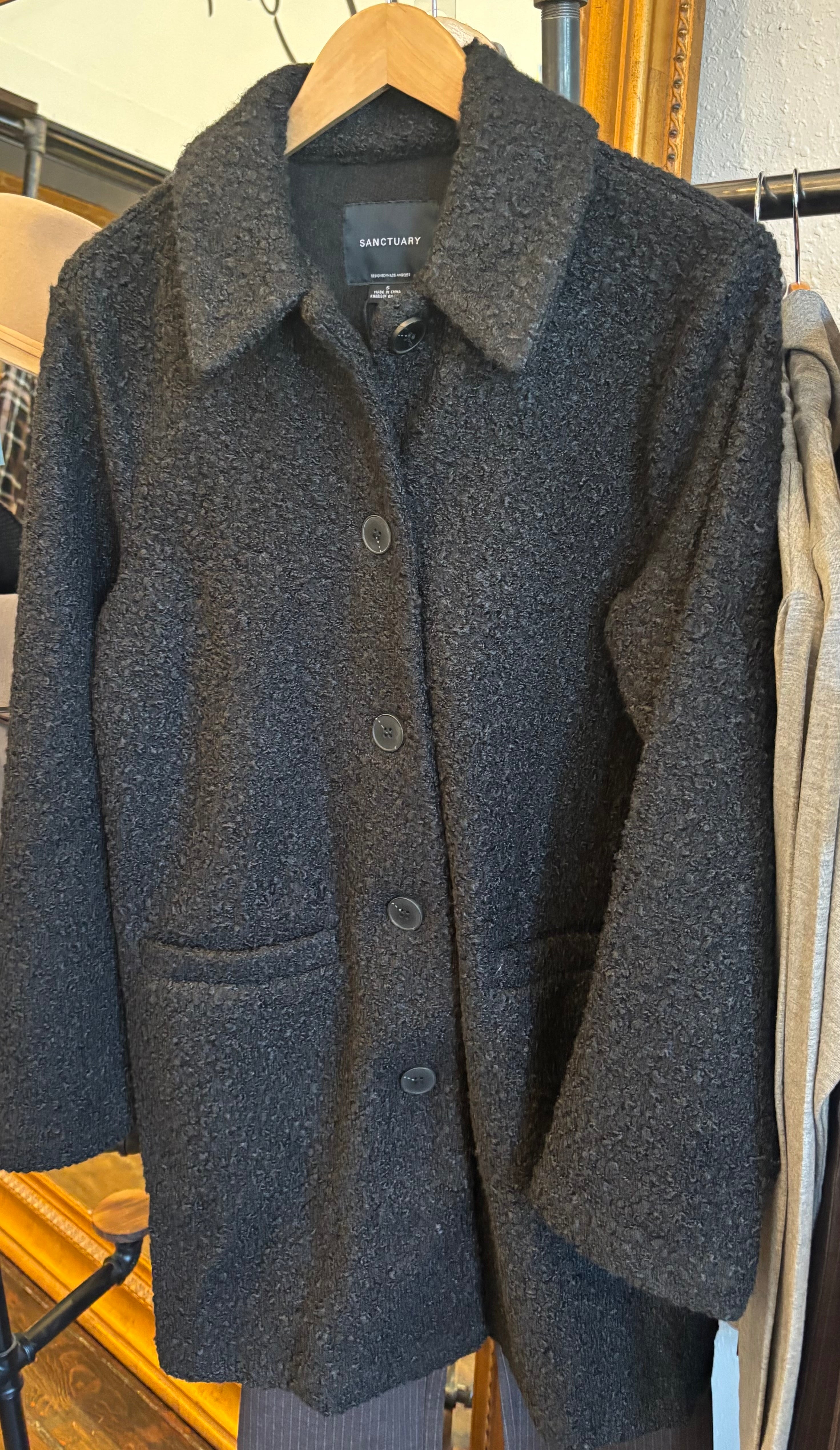 Sanctuary a upside Down Jacket Black