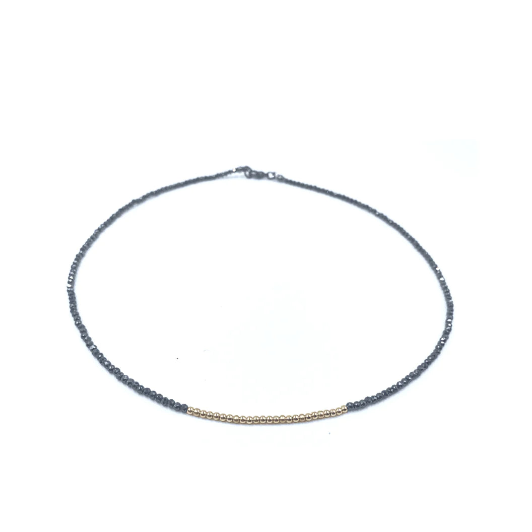 Erin Gray Karma Gold Filled + Pyrite Layering Necklace