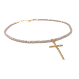 Erin Gray Hammered Cross Necklace
