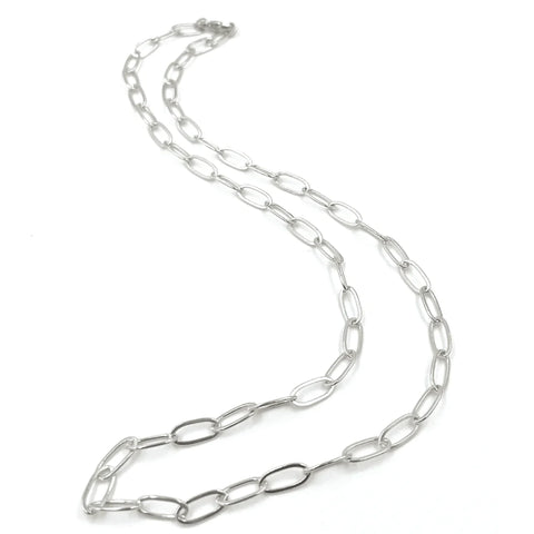 Erin Gray STERLING SILVER PAPERCLIP LINKS NECKLACE - 16"