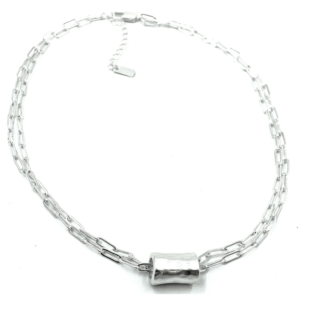 Erin Gray Barrel On Double Necklace