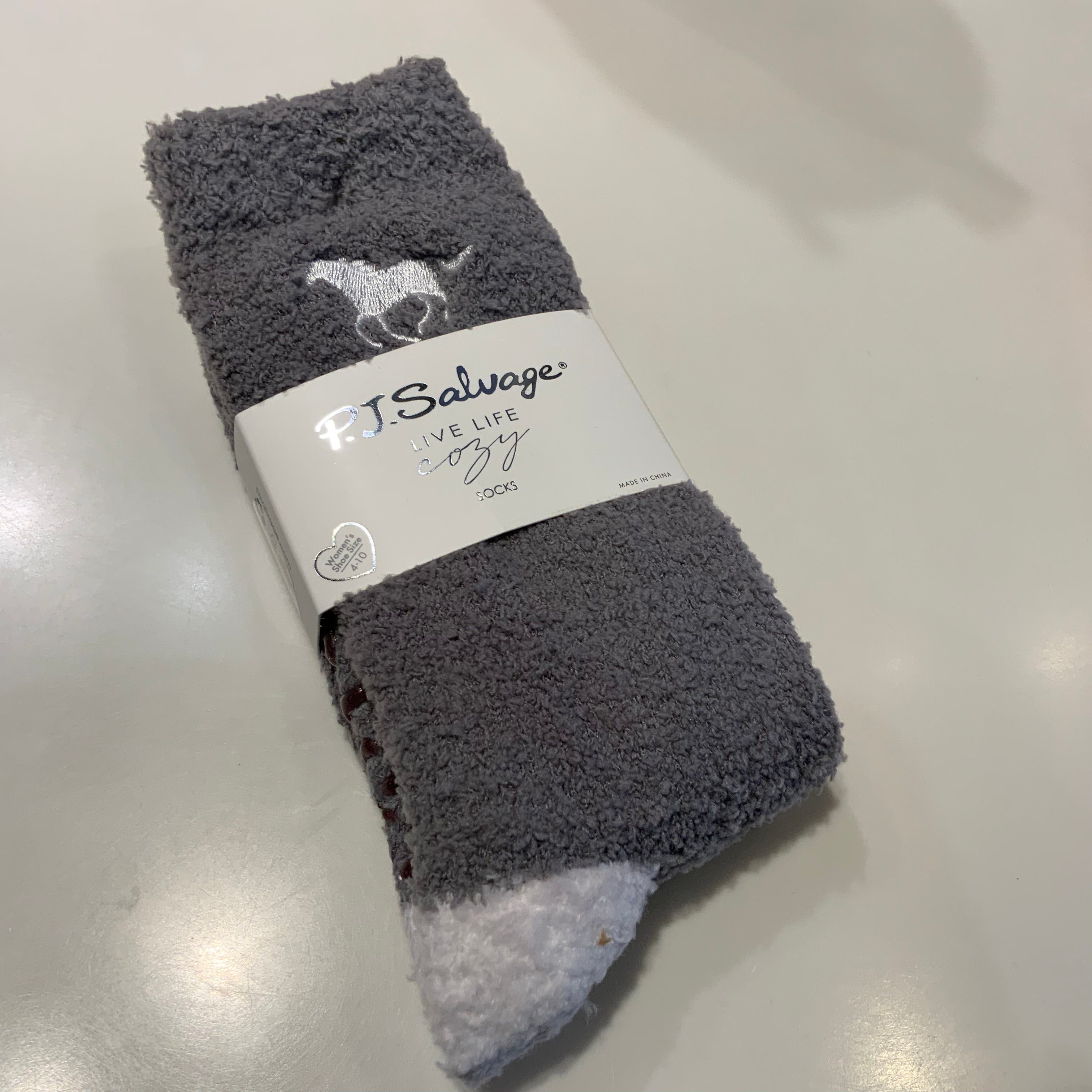 PJ salvage Cozy Crew with Grippers Socks