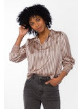 Velvet Heart Stripe Silk Shirt