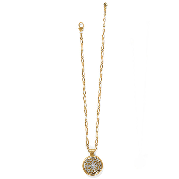 Brighton Ferrara Two Tone Luce Large Pendant Necklace JM7439