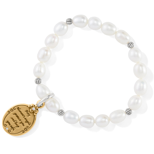 Brighton Guardian Angel Pearl Stretch Bracelet JF8013