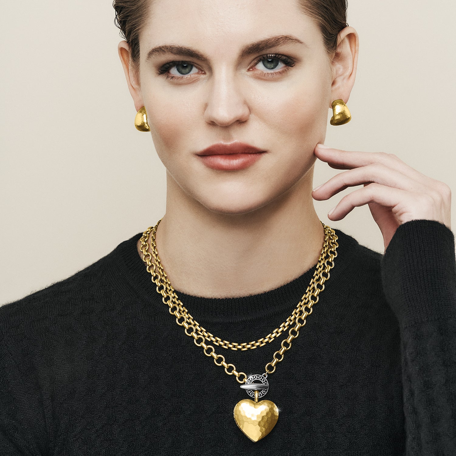 Brighton Inner Circle Heart Toggle Necklace JM7340