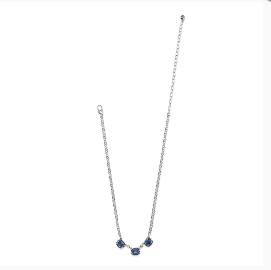 Brighton Twinkle Luxe Trio Blue Necklace