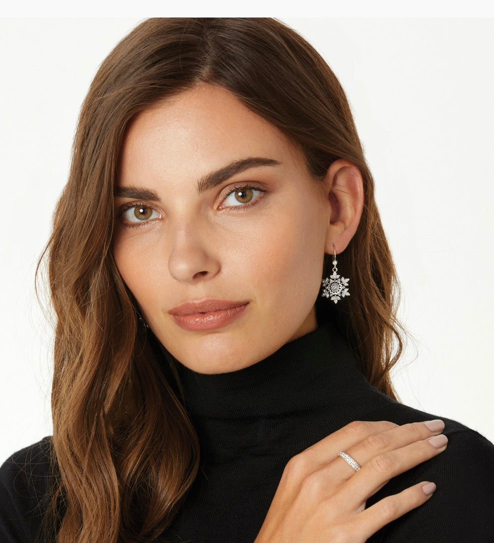 Brighton Glint Snowflake Earrings