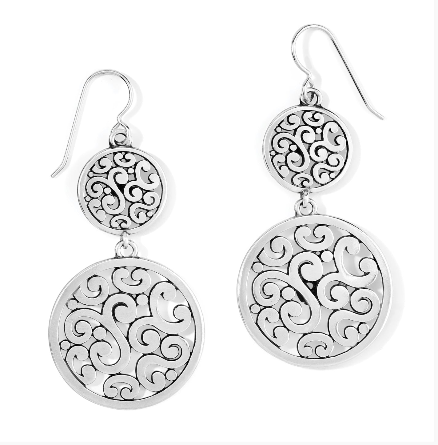 Brighton Contempo Medallion Duo French Wire Earrings JA9030
