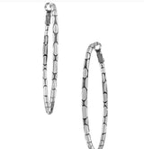 Brighton Pebble Large Oval Hoop Earrings JA5400