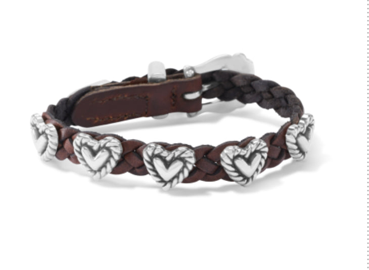 Brighton Bandit Roped Heart Braid Bracelet 07475