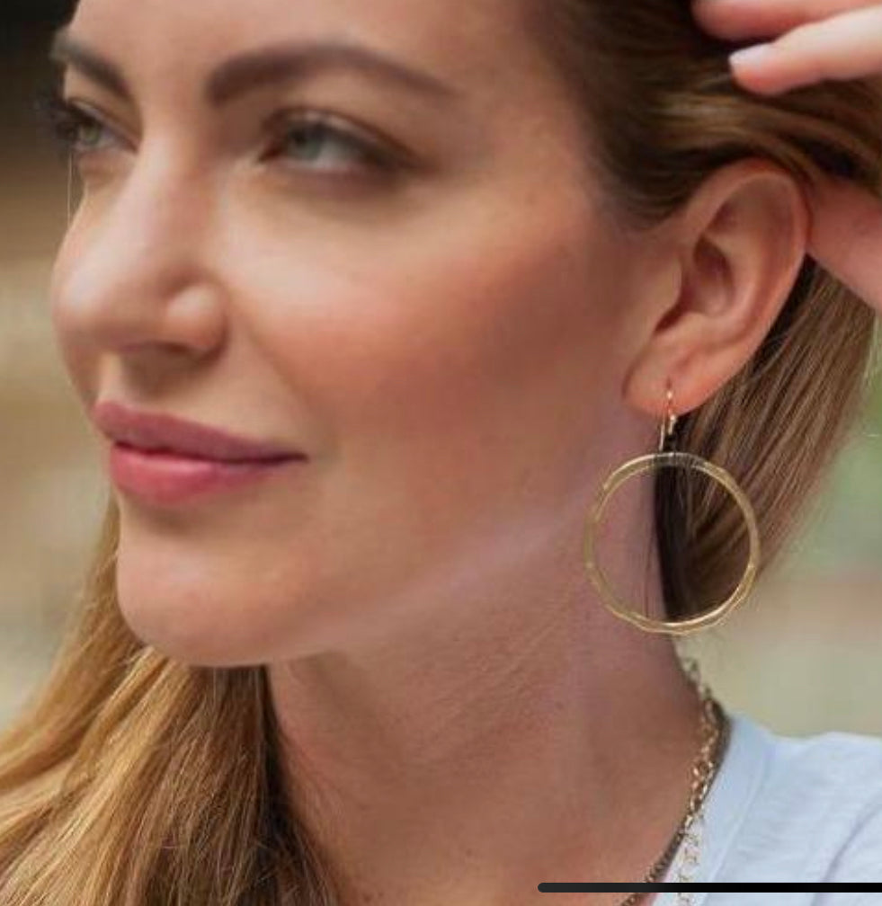 Erin Gray Hoop No. 17 Wire Wrapped Earrings