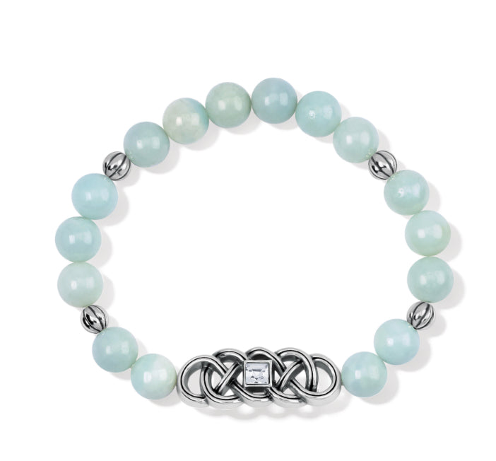 Brighton Interlok Lustre Amazonite Stretch Bracelet JF912A