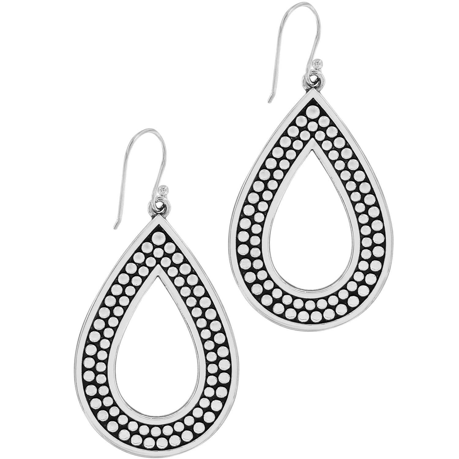 Brighton Pebble Open Teardrop Reversible Earrings JA5860