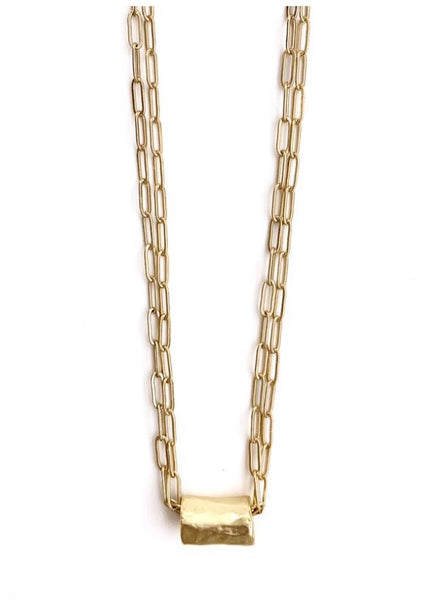 Erin Gray Barrel On Double Necklace