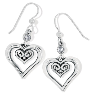 Brighton Alcazar Duet Heart French Wire Earrings JA8021