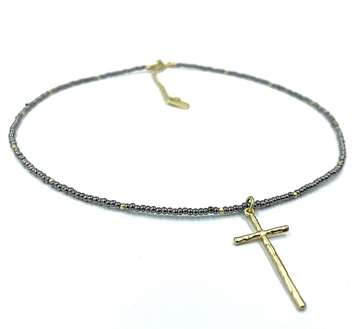 Erin Gray Hammered Cross Necklace