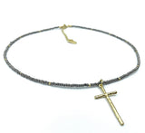 Erin Gray Hammered Cross Necklace