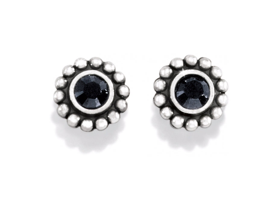Brighton Twinkle Black Mini Post Earrings J20493