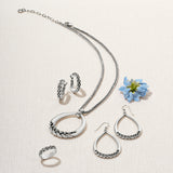 Brighton Interlok Braid Drop Necklace  JM6730