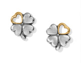 Brighton Clover Heart Mini Post Earrings J22130
