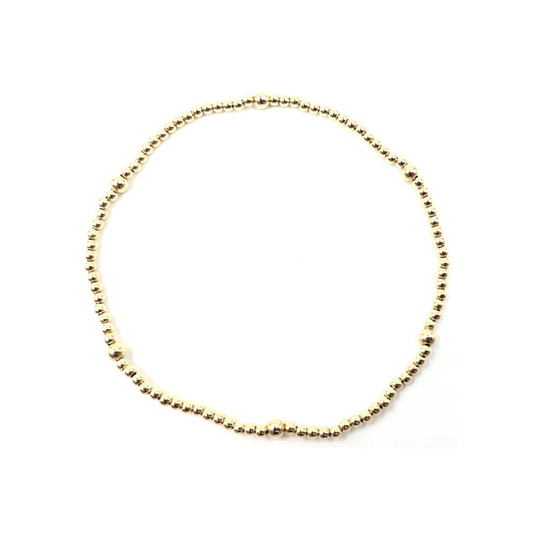 Erin Gray 14 gold filled Karma Mini simple stretch bracelet