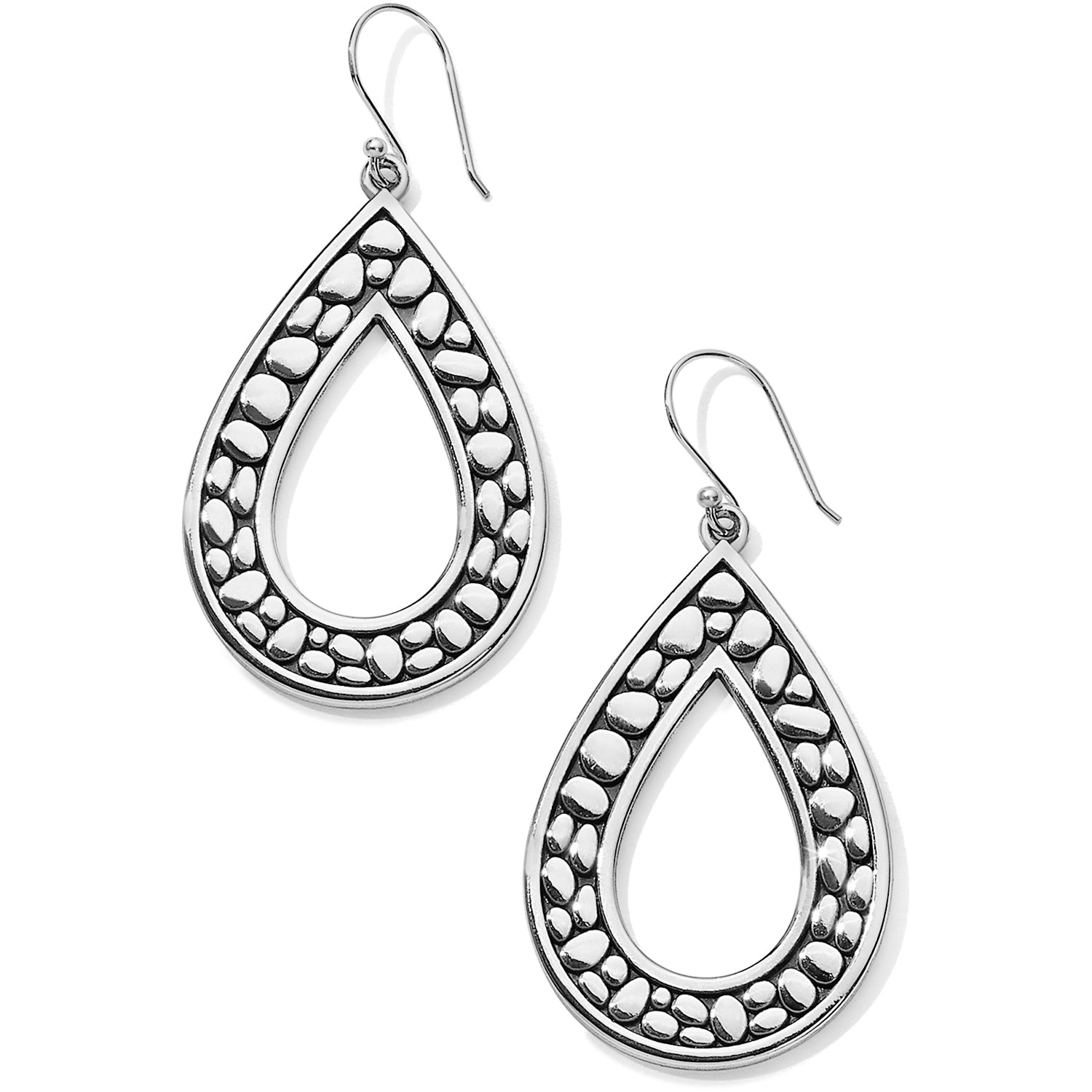 Brighton Pebble Open Teardrop Reversible Earrings JA5860