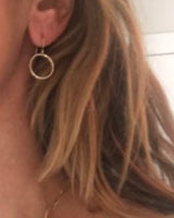Erin Gray Circle of Love Gold Hoop Earrings