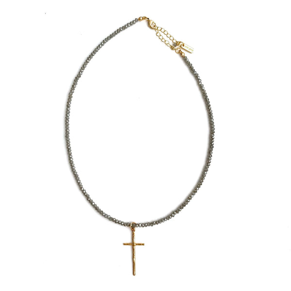 Erin Gray Hammered Cross Necklace