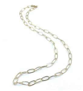 Erin Gray 14k Gold Filled Paperclip Large Links Necklace - 16"