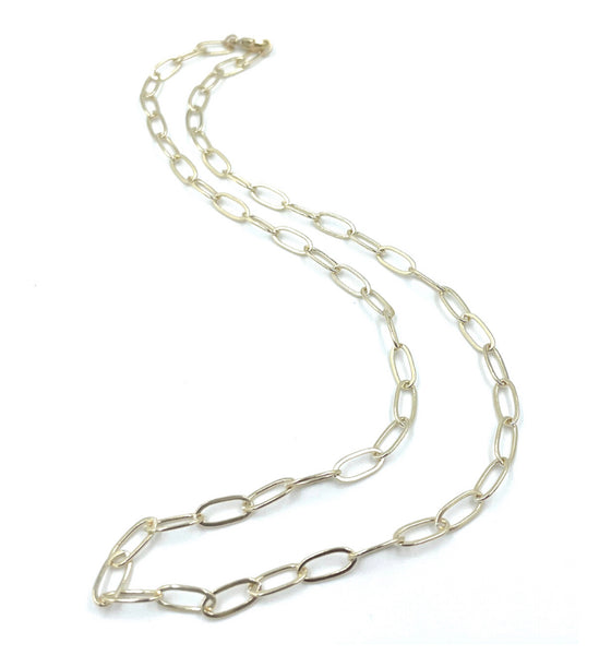 Erin Gray 14k Gold Filled Paperclip Large Links Necklace - 16"