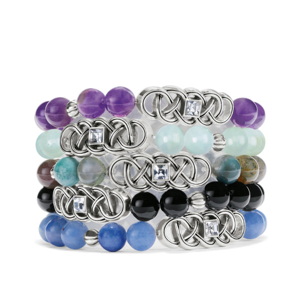Brighton Interlok Lustre Amazonite Stretch Bracelet JF912A