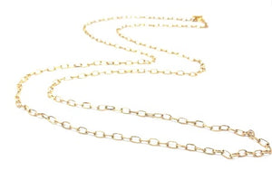 Erin Gray Essential Layering Long 14k gold-filled Paperclip Necklace
