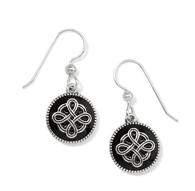 Brighton Interlok Noir French Wire Earrings JA7253