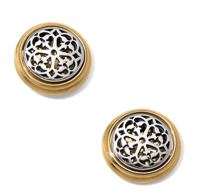 Brighton Ferrara Two Tone Post Earrings JA5802