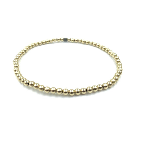 Erin Gray 14 gold filled Karma 3mm Simple Stretch Bracelet