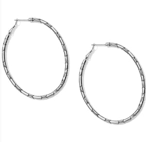 Brighton Pebble Large Oval Hoop Earrings JA5400