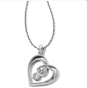Brighton Infinity Sparkle Petite Heart Necklace JM1551