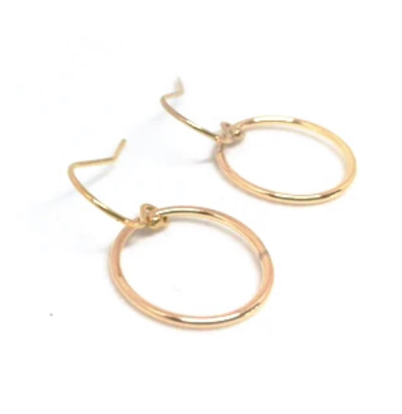 Erin Gray Circle of Love Gold Hoop Earrings