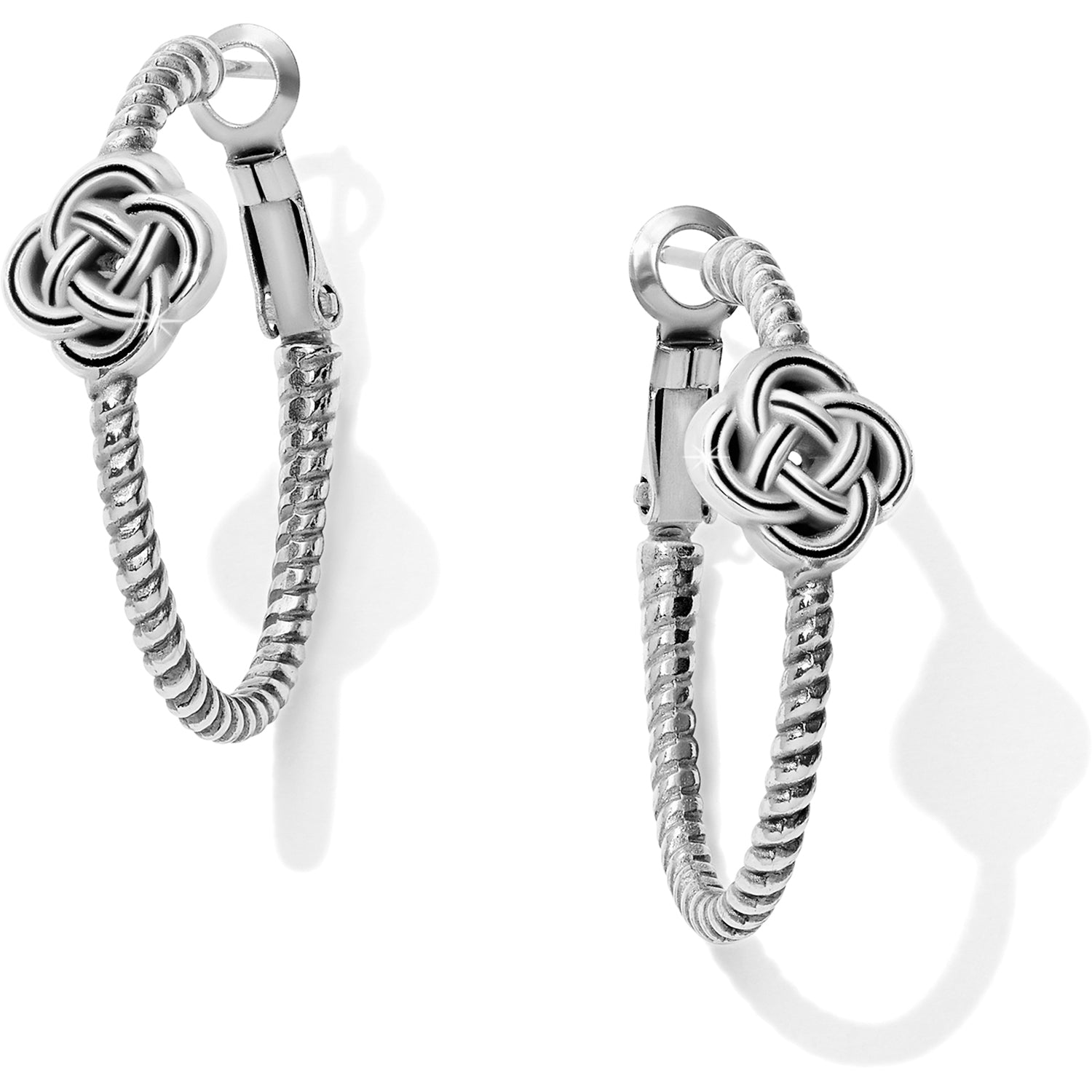 Brighton Interlok Knot Rope Hoop Earrings JA4940
