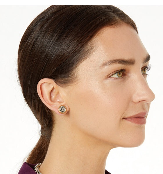 Brighton Ferrara Two Tone Post Earrings JA5802